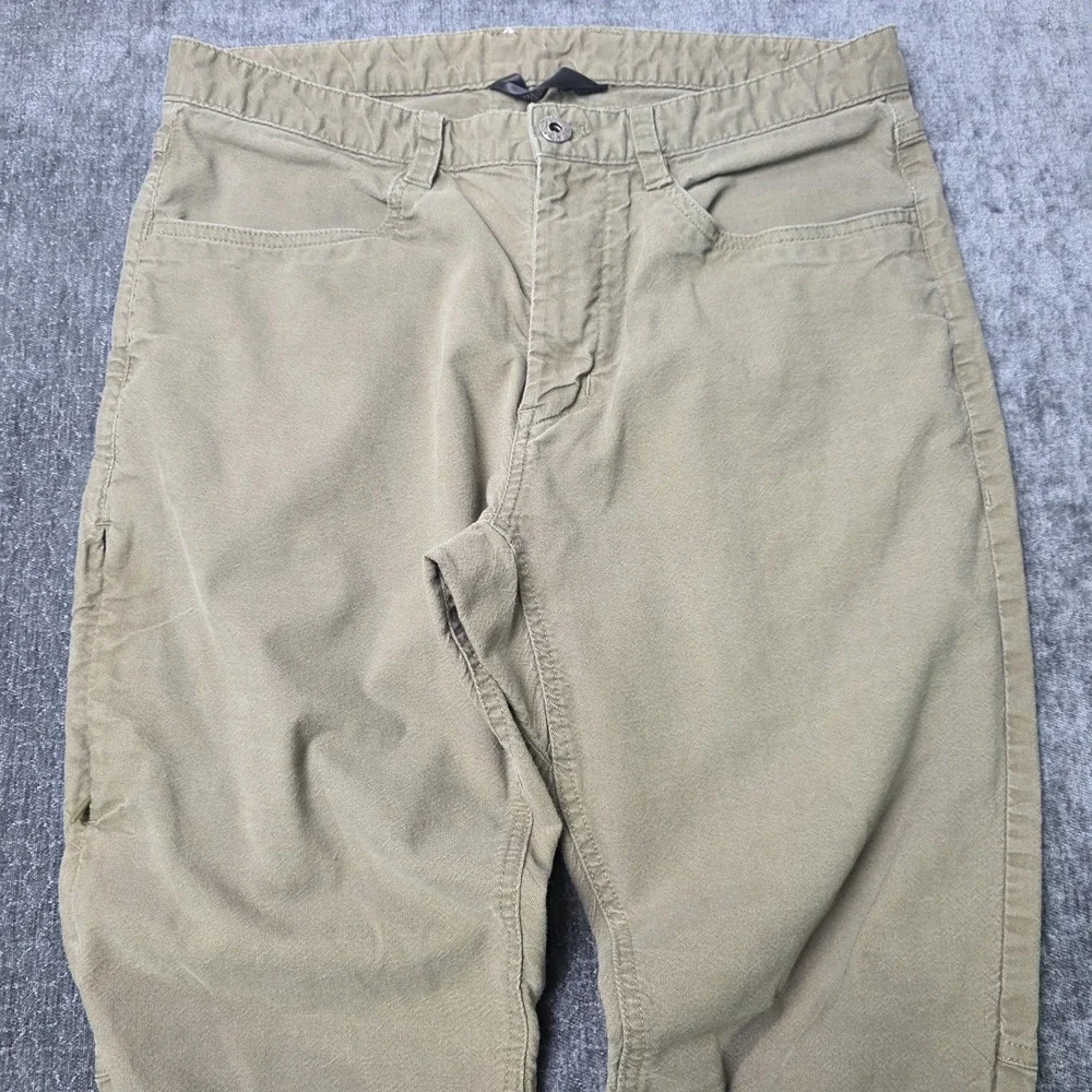 The North Face Motion Pants Men 32x30 Flex Canvas Articulated Hiking Trail Green